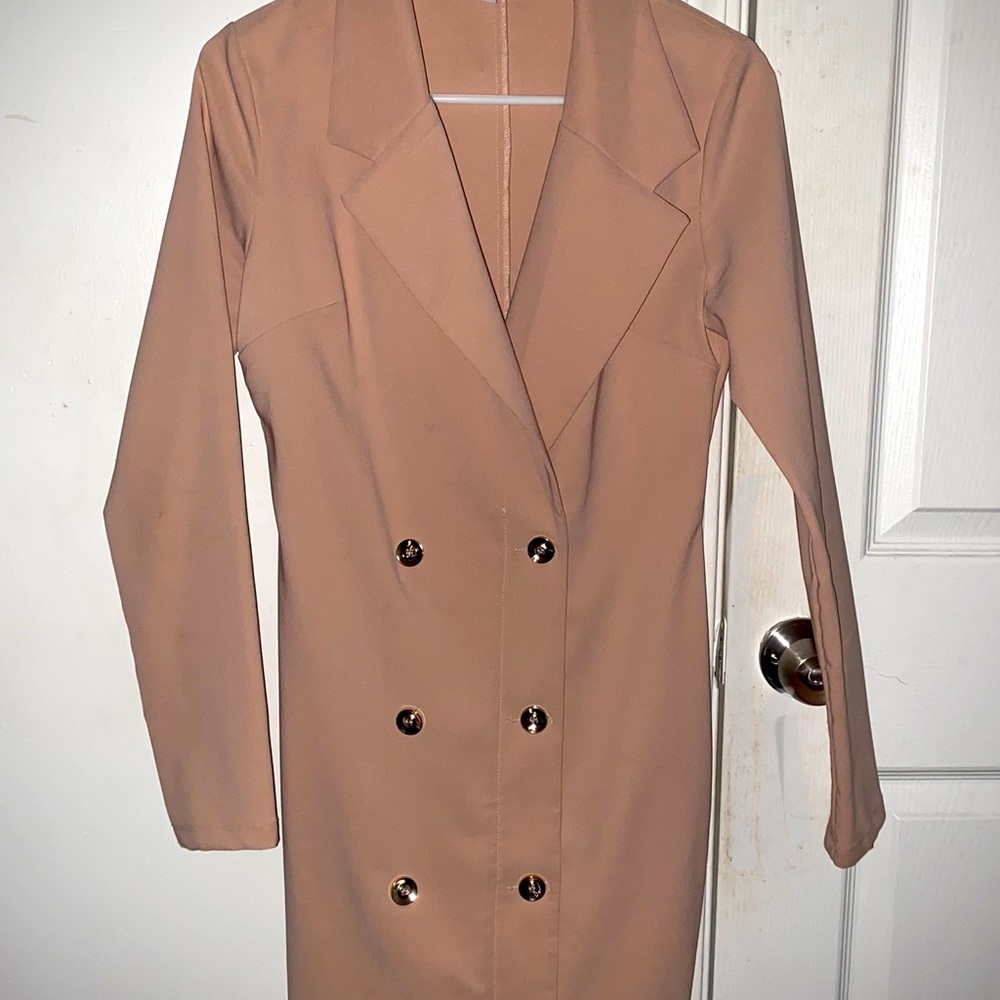 Nude Blazer Dress